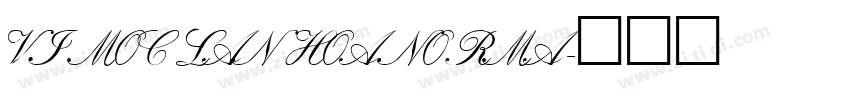 VI Moc Lan Hoa Norma字体转换